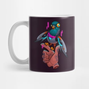 CyberPunk Pigeon-bot Mug